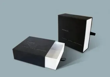 Schubladenbox aus veredelter Vollpappe